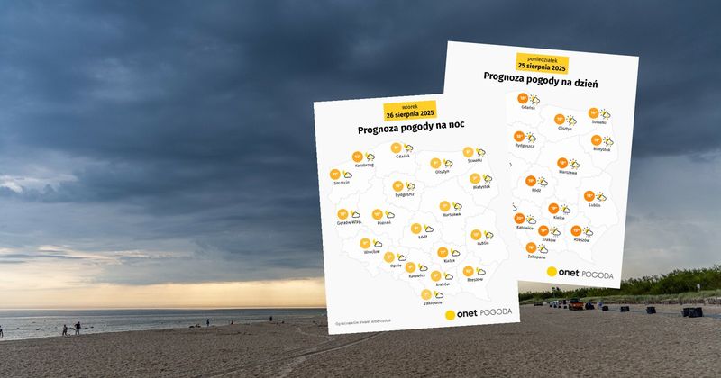 Prognoza pogody z deszczem i zimnem